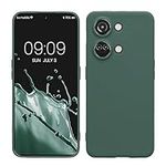 kwmobile Case Compatible with OnePlus Nord 3 5G Case - Protective Slim TPU Phone Cover - Soft Matte Finish - Forest Green