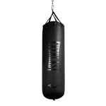 Everlast Elite Nevatear Heavy Bag - Dual-Hanging Strap System, Foam & Sand-Filled, Reinforced Straps - Ideal for Training, Boxing, Fight Sports, Fitness, Home Gym - 80LB - Black/Black