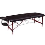 Master Massage 28" Zephyr Lightweight Aluminum Portable Massage Table in Black