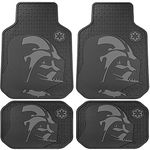 Star Wars Darth Vader with Galactic Empire Logo Car Truck SUV Front & Rear Seat Rubber Floor Mats - 4PC