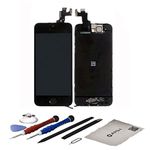 AMH LCD Display & Touch Screen Digitizer Assembly with Spare Parts and AMH Tools Kit for iPhone 5s - Black