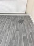 Grandismo Grey Oak - Vinyl Lino Roll Flooring For Bathroom/Kitchen - Plank Wood Effect Cushion - Anti Slip (Grey Oak, 5m x 4m)