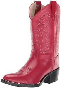 Old West Cowboy Boots Boys Girls Kids Corona PVC 5.5 Infant Red 3116