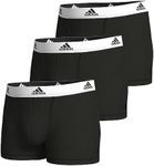 adidas Men's Multipack Trunks (3 Pack) Underwear, Black 2, M