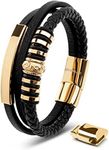 SERASAR Mens Bracelets 20cm Gold Gi