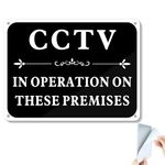 SINMAO CCTV IN OPERATION ON THESE PREMISES Warning Sign-Tough, Durable and Rust-Proof Weatherproof PVC Sign For Outdoor Use, A3 Size,200MM X 150MM.