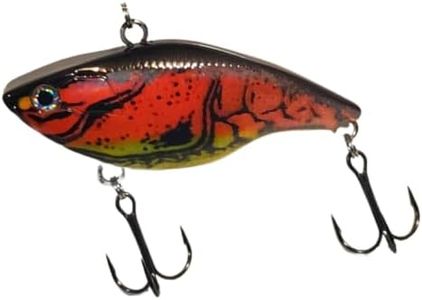 2 3/4" DDT Lipless Crankbait for Bass Fishing Lure Vibe Trap Crank Bait Lifelike Bait Sink (Delta Craw)