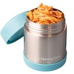 Mummy Cooks - Insulated Children's Food Flask 300ml (Blue) - FREE STICKERS