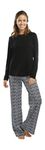 jijamas Incredibly Soft Pima Cotton Women’s Pyjama Set The Therapist Black