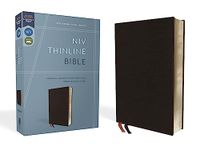 NIV, Thinline Bible, Bonded Leather, Black, Red Letter Edition: New International Version, Black, Bonded Leather, Thinline