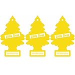 Little Trees Air Freshener Tree LTZ001 Vanillaroma Fragrance For Car Home Boat Caravan - Triple Pack, Vanilla