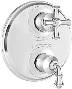 American Standard T052740.002 Delancey Two-Handle Thermostat Trim Polished Chrome