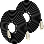 GearIT Premium Braided HDMI 2.1 8K 60Hz 48Gpbs Cable 10ft 2-Pack