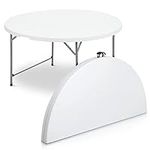 MoNiBloom 4.5Ft Round Folding Table