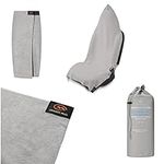 M Orange Mud Transition Wrap Extreme Waterproof Car Seat Cover and Changing Towel (Grey)