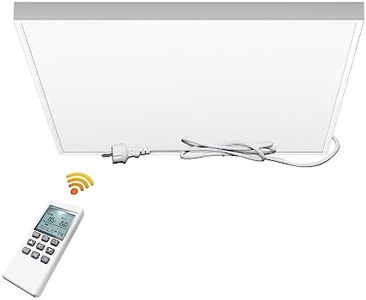 byecold Ceiling Infrared Heater with Remote Control, Built-in Thermostat Far Infrared Panel Energy Efficient, Overheat Protection, Waterproof Silent Heater Panel for Room - 400W