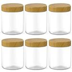 6 Pack 8 Oz Clear Plastic Jars Refi