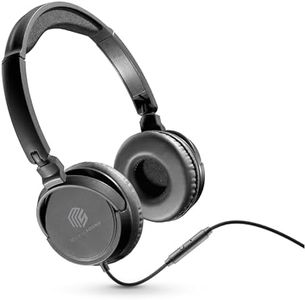 Music Sound, Casque Fil Basic, Casque Supra-auriculaire Bandeau Repliable avec Câble Anti-nœuds 1,2 m et Micro intégré - Connecteur Jack 3.5 mm - Couleur Noir MUSICSOUNDFULLCK