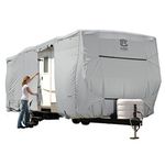 Classic Accessories - 80-325-201001-RT Over Drive PermaPRO Deluxe Travel Trailer Cover, Fits 33' - 35' RVs - Lightweight Ripstop and Water Repellent RV Cover (80-326-211001-RT)