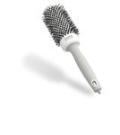 Olivia Garden Expert Blowout Shine – White & Grey - 45 - Ceramic Coated Round Brush for Smooth Blowout, Frizz-Free Hair & Radiant Shine