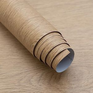 Boobest 157x31 Wide Peel and Stick Wallpaper Thick Brown Wood Grain Contact Paper Self Adhesive Waterproof Faux Wood Wallpaper for Bedroom Bathroom Kitchen Walls Textured Wallpaper Renter Friendly