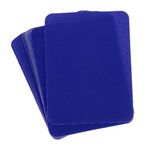 sourcing map Iron on Patches for Clothing Fabric Repair Patches Iron-On Mending Fabric 4.9"x3.7" for Clothes, Pants, Bags Hole Repairing and Decoration Pack of 18 (Dark Blue)