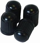 10 x Black Plastic Tyre Valve Dust 