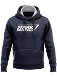 Redwolf Unisex-Adult Cotton Hooded Neck Hoodie (SWMRSTARKIND_S_Navy Blue_40)