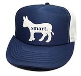 Smart Ass Donkey Navy Mesh Trucker Hat Cap Snapback