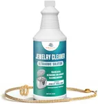 NORTHWEST ENTERPRISES Jewelry Cleaner, Ultrasonic Jewelry Cleaner Solution - Cleans Gold, Silver, Platinum, Diamonds, Non-Porous, & Semi-Precious Jewelry (32 Ounce)