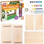 MindWare Make Your Own Bird Feeder Kits for Kids – Build Your Own - Includes 13 Paint Colors and 3 Brushes