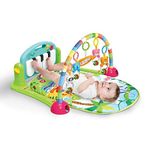 MEERO LONDON 666-7C-B New Born Baby Play Mat and Piano Activity Gym for New Born Babies and Toddlers, Discovery Carpet, Music, Rattle, Sound, Fun Animals Suitable from Birth Unisex