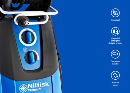 Nilfisk Premium 180 Bar Pressure Washer – 2900W High Performance for Cars, Patios, Workshops
