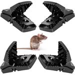 BATUUTAH 4 X Heavy Duty Rat Traps that Kill Instantly Professional Traps For Indoors Outdoors Rodent Control (UK seller)