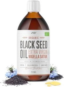 Organic Black Seed Oil 250ml – Cold & Freshly Pressed – Up to 5X% Strength Thymoquinone – 100% Pure Extra Virgin Cumin Black Seed Oil - By Alpha01