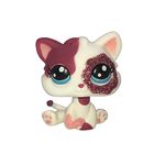 LPSCB Custom-Made Baby for Short Hair Cat #2291 Pink White Kitten Sparkle Glitter Eyes 1 Inch Kitty Mini Pet Toys