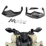 RUNNING PANTHER ATV Handguards Wind Deflectors Kit with Mount, Handlebar Guard Air Protector Accessories for Can-Am Outlander 500 570 850 1000R MAX Renegade 2013-2024, Replace 715001706 + 715001378