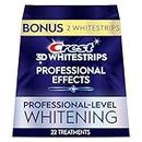 Crest 3D Whitestrips Professional Effects – Teeth Whitening Kit, 22 Treatments (20 + 2 Bonus), Each with 1 Upper/1Lower, 44 Strips – Crest 3DWhite Teeth Whitening Strips