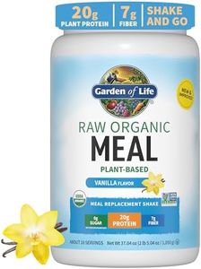 Garden of Life Meal Replacement - Organic Raw Plant Based Protein Powder, Vanilla, Vegan, Gluten-Free, 34.2oz (969g) Powder