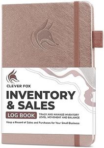 Clever Fox Inventory & Sales Log Book for Small Business – Inventory Ledger Book, Inventory Notebook, Order Tracker Book for Purchases, Sales & Reorders – Undated, Hardcover, A5, Rose Gold
