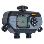 Melnor 73280 Digital Water Electronic Hose Timer, 4 Zone, Black/Gray