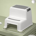 MAHVIW 2 Step Stool for Kids Toddler Stool for Toilet Potty Training Slip Bathroom Kitchen