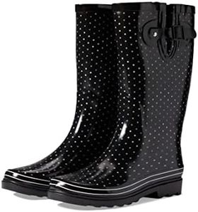 Western Chief Printed Tall Waterproof Rain Boot, Chevron Dot, 9