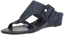 Donald J Pliner Women's Wedge Sandal, Navy, 5