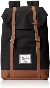 Herschel Retreat Backpack, Black/Saddle Brown, One Size