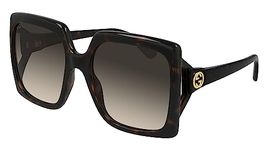 Gucci GG0876S Havana/Brown Shaded 60/20/130 women Sunglasses