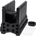 Risornda RV Sewer Hose Support 20FT, Sewer Hose Support for RV Camper, Height Adjustable, Quick Set-up Sewer Hose Support Stands with Organization Strap, Waste Water Hose Support (Black)