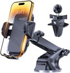 Mewfar Phone Holder Car, [Upgraded Suction & Locking Design] Long Arm Universal Phone Mount for Car Dashboard Windshield Vent, Hands Free Cell Phone Support Compatible with All Mobile Phones