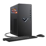 HP Victus 15L Gaming Desktop Bundle, AMD Ryzen 5 5600G, 8 GB SDRAM, 256 GB SSD, NVIDIA GeForce RTX 3060 Graphics, Windows 11 Home, TG02-0039 (2023)