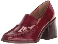 Vince Camuto Women's Segellis Stacked Heel Loafer, Red Currant, 10 UK